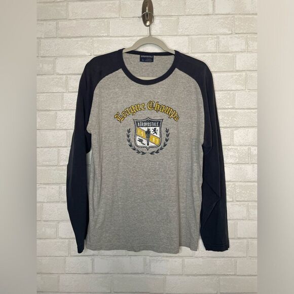 VINTAGE Aeropostale Baseball Style Tee Tshirt Oversized Classic 90’s Vibe - Picture 6 of 6